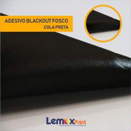 ADESIVO BLACK-OUT -FOSCO - COLA PRETA ADESIVO BLACK-OUT -FOSCO - COLA PRETA  4X0 CORES   